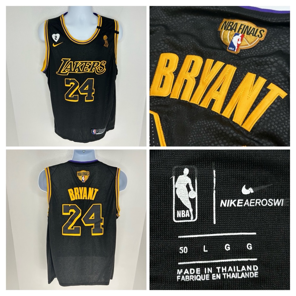 Kobe Bryant Black Mamba City Edition Nike Los Angeles Lakers Swingman Jersey 50